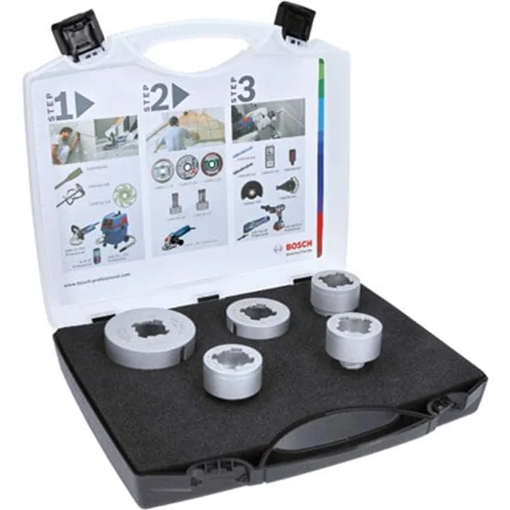 Bosch Professional 5tlg. Diamanttrockenbohrer Set Best (für Keramik, X-LOCK, Dry Speed, Ø 20-25-35-51-68 mm) – Bild 1