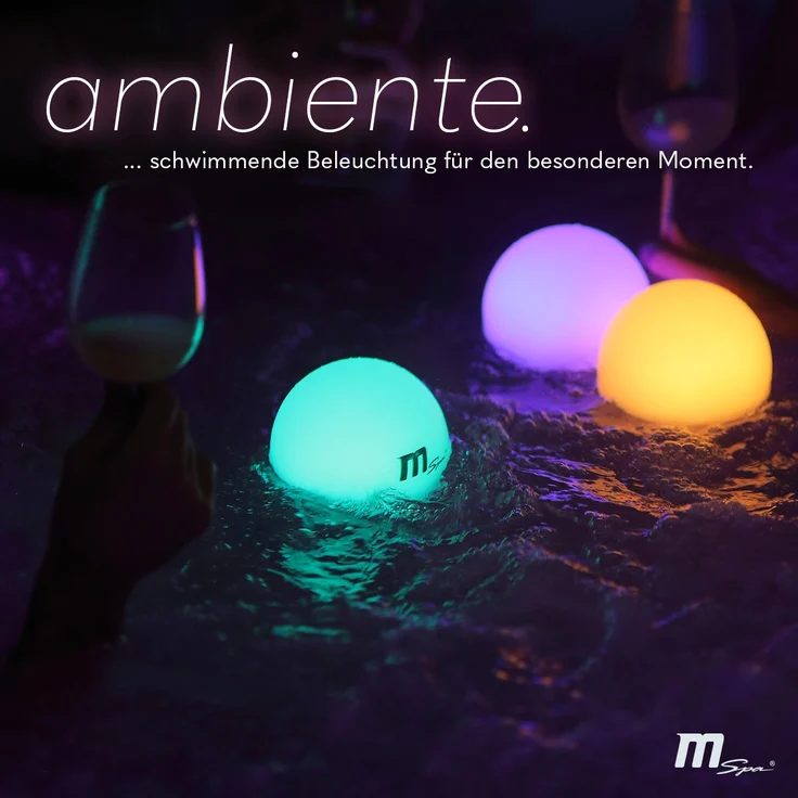 Miweba Mspa Whirlpool schwimmende Ambientebeleuchtung wasserdicht Schwimmleuchte – Bild 1
