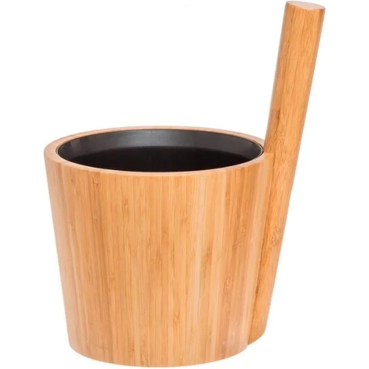 Rento - Sauna Kübel aus Bamboo - Duo Schwarz