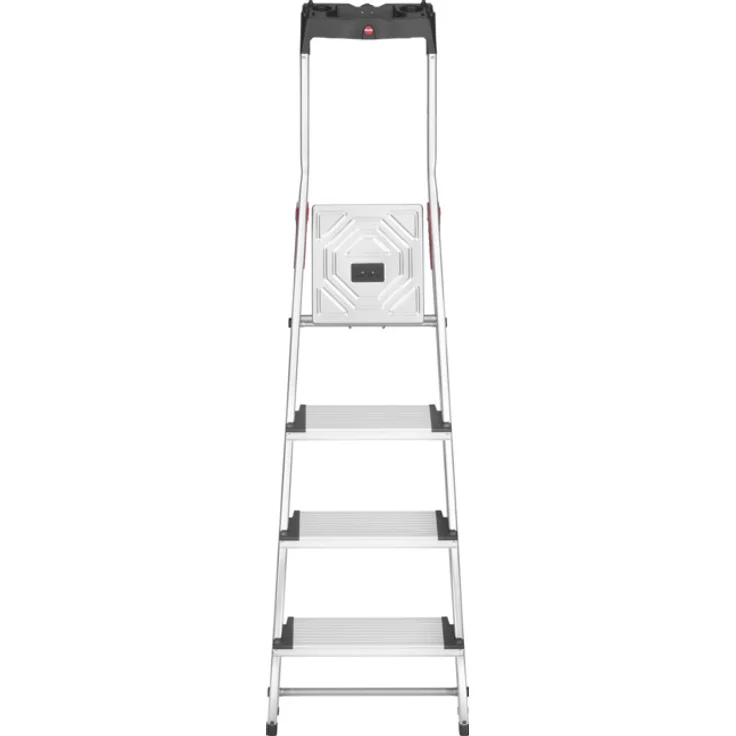 Hailo L80 ComfortLine, Alu-Sicherheits-Stehleiter, 4 Stufen – Bild 2