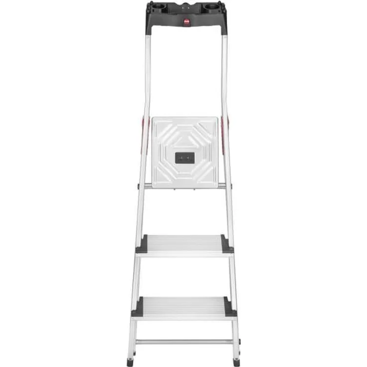 Hailo L80 ComfortLine, Alu-Sicherheits-Stehleiter, 3 Stufen – Bild 2