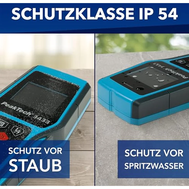 PeakTech Leitungsortungsgerät PeakTech P 3433: Digitaler Wandscanner, 1-tlg. mit invertierter LCD Anzeige - Preisvergleich – Bild 4