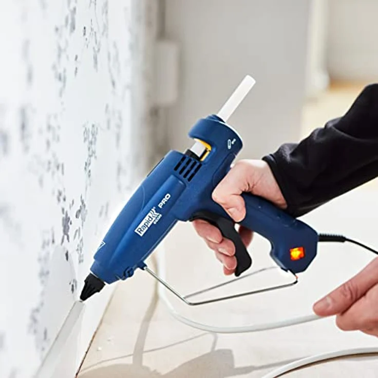 Rapid Heiβklebepistole EG320 mit Koffer und 24 Klebesticks, 12mm professionelle Klebepistole für Montage und große Flächen, 1.000 g/Std. Kleberfördermenge, 120W – Bild 2