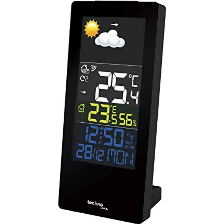 Technoline Wetterstation WS 6446 mit Farbdisplay, Innentemperatur, Außentemperatur, Luftfeuchte,Wettertendenzen, Temperaturtendenzen – Bild 1