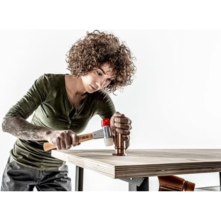 BASEPLEX-Schonhämmer, mit Zinkdruckguss-Gehäuse und Holzstiel | Ø=30 mm | 3968.030 – Bild 10