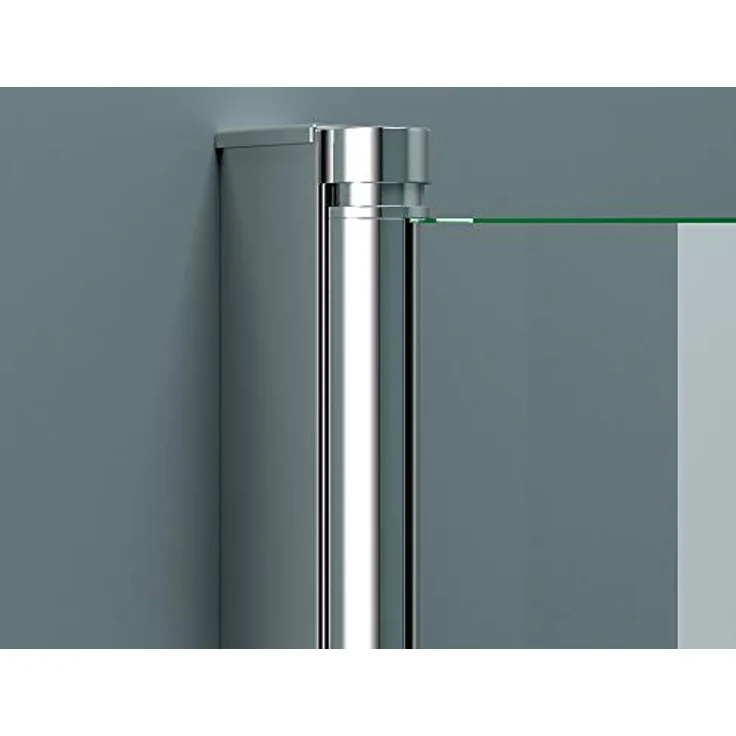 doporro 130 x 140 cm Design-Duschwand für Badewanne Badewannenaufsatz Duschabtrennung 6mm ESG-Sicherheitsglas inkl. NANO-Beschichtung Badewannenfaltwand Wandanschlag links - Preisvergleich – Bild 5