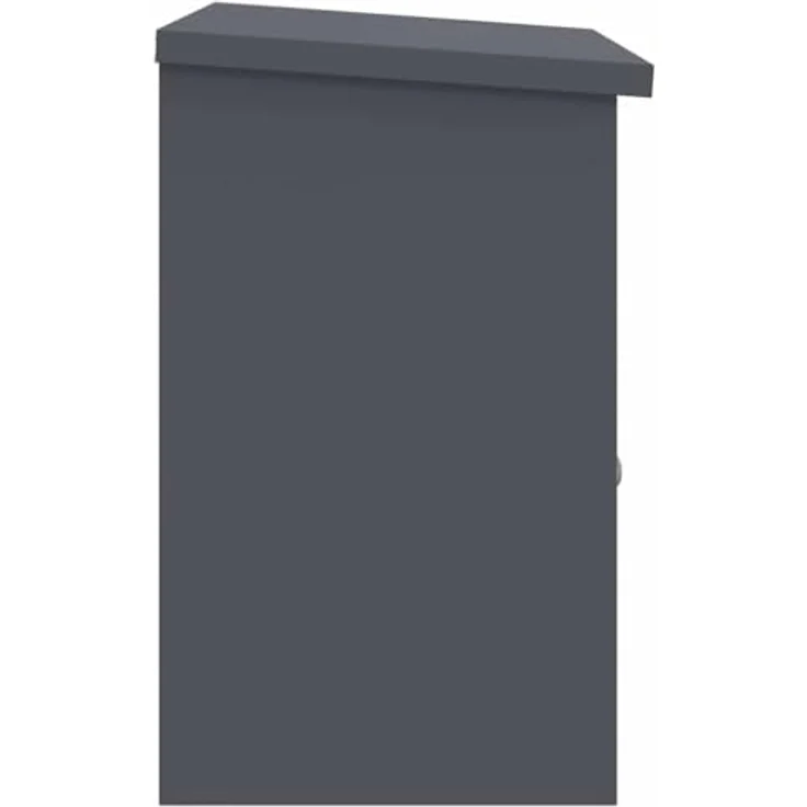 vidaXL Briefkasten Anthrazit, Postkasten aus Stahl mit den Maßen 44x35x59 cm – Bild 6