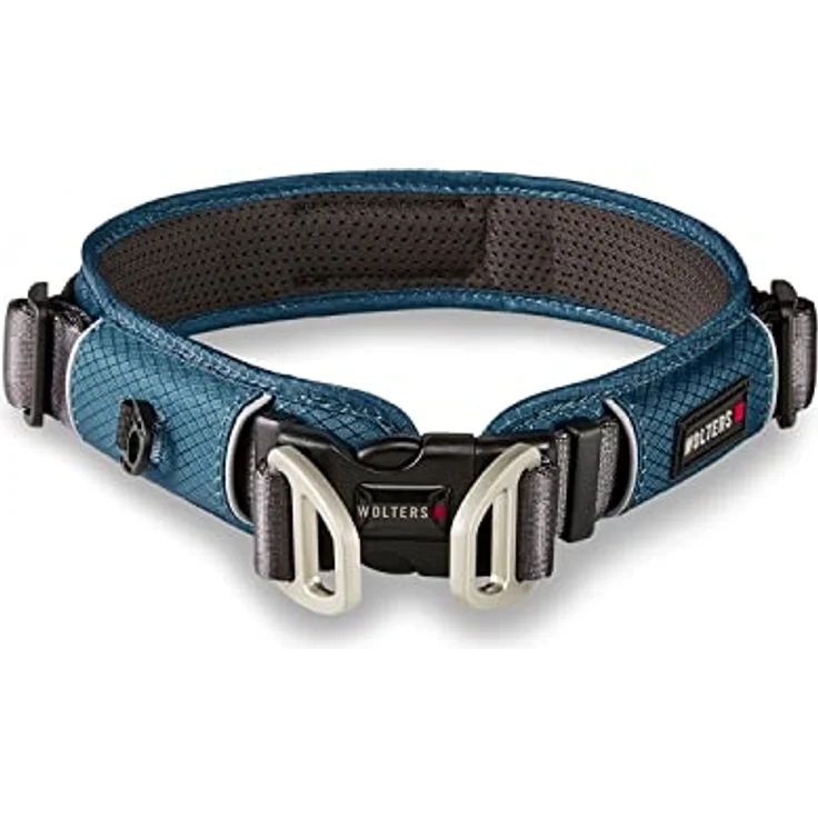 Wolters Active Pro Comfort Halsband Gr.4 52-59 cm x 4 cm, anthrazit, atmungsaktives und gepolstertes Hundehalsband mit reflektierenden Nähten – Bild 3