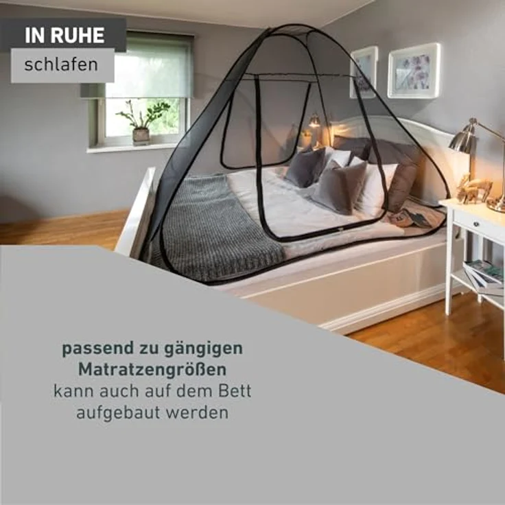 Windhager Moskitonetz, 180x200 cm, Pop-Up Insektenschutz für Matratzen – Bild 5