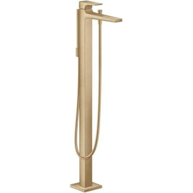 hansgrohe bodenstehende Wannenarmatur, für 2 Funktionen, 14,5 l/min Durchflussmenge, Brushed Bronze – Bild 1