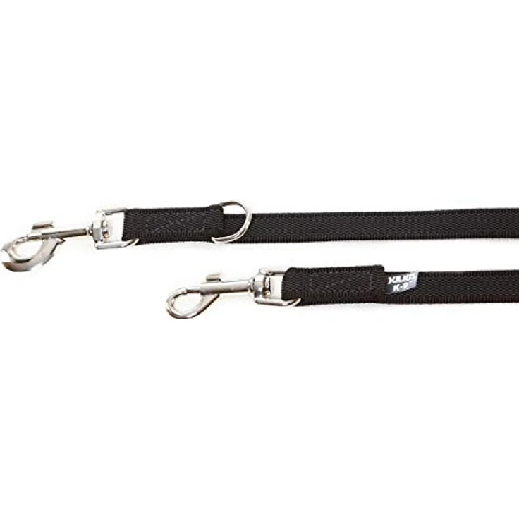 Julius-K9 Double leash 20 mm 2.2 m 50 kg dog adjustable (Hund), Halsband + Leine, robustes Set für große Hunde in Schwarz – Bild 5
