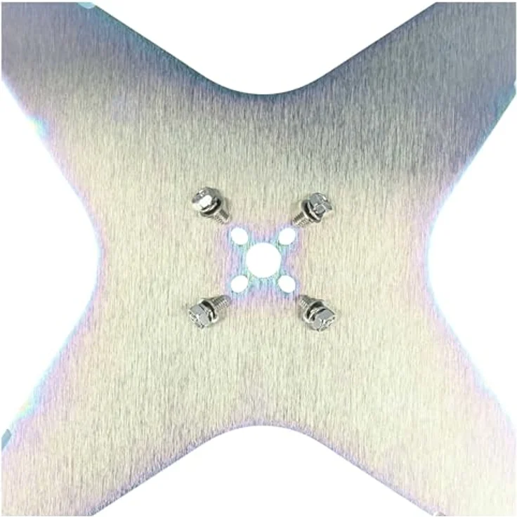 vhbw Rasenmähermesser für Ambrogio L200 B19, L200 Carbon, L200 Evolution 1Li, L200R, Stahl, grau, hohe Schneidleistung, einfach zu montieren – Bild 7
