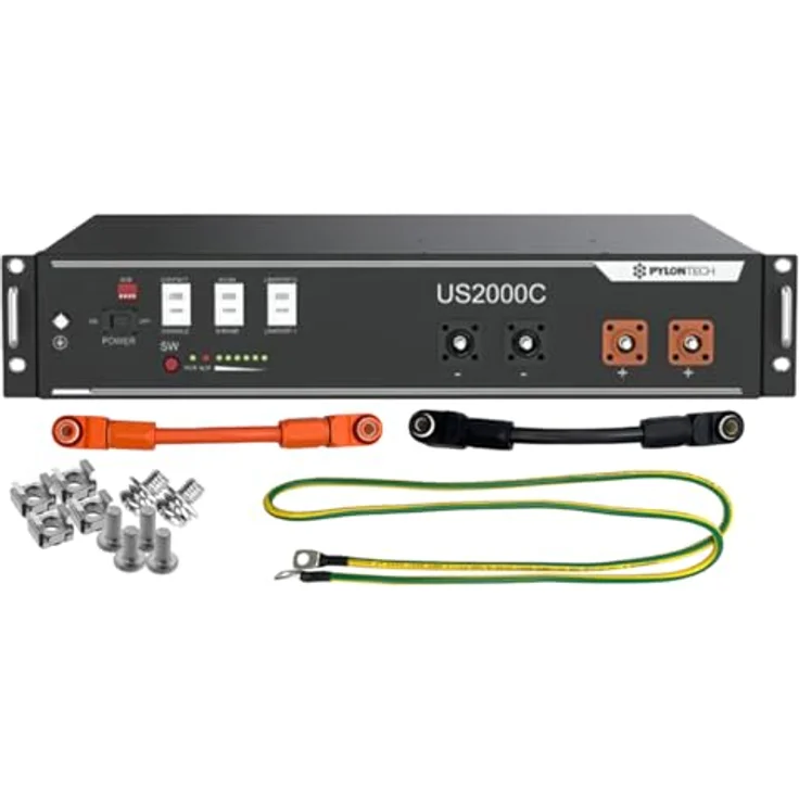 Pylontech US2000C, 2,4kWh Lithium-Eisenphosphat Solarspeicher mit integriertem BMS, modular erweiterbar, 6000 Zyklen – Bild 2