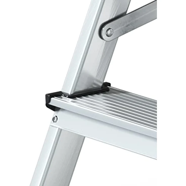 DRABEST Trittleiter Klapptritt Aluleiter Haushaltsleiter beidseitig begehbar 2 x 2 Stufen bis 125 kg belastbar – Bild 5