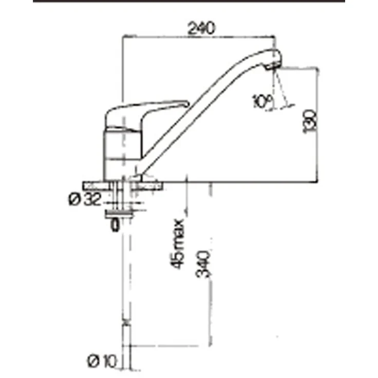 Quellmalz VAF Armatur Spültisch 9205 EHM, Einhebelmischer mit 360° Schwenkfunktion, Hochdruckbetrieb, Chrom – Bild 2