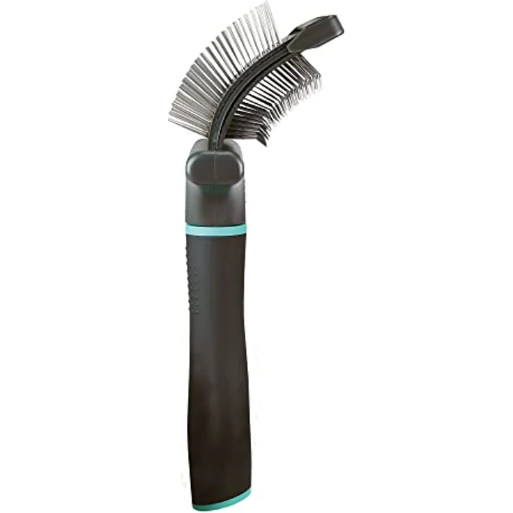 Zolux-Bürste, doppelt, flexibel, Größe M, 7,2 x 5,5 x 21 cm, ANAH Produktreihe für Hunde ZO-470810 – Bild 3