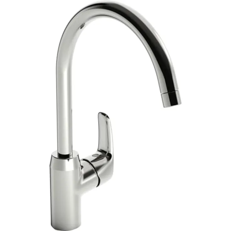 HANSA Hansapinto Spültisch-Einhand-Einlochbatterie, 213 mm Ausladung, 120° schwenkbar, 12 l/min Durchflussmenge