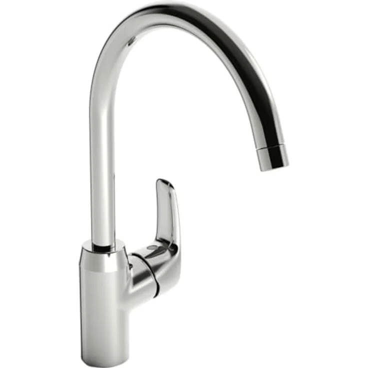 HANSA Hansapinto Spültisch-Einhand-Einlochbatterie, 213 mm Ausladung, 120° schwenkbar, 12 l/min Durchflussmenge – Bild 1