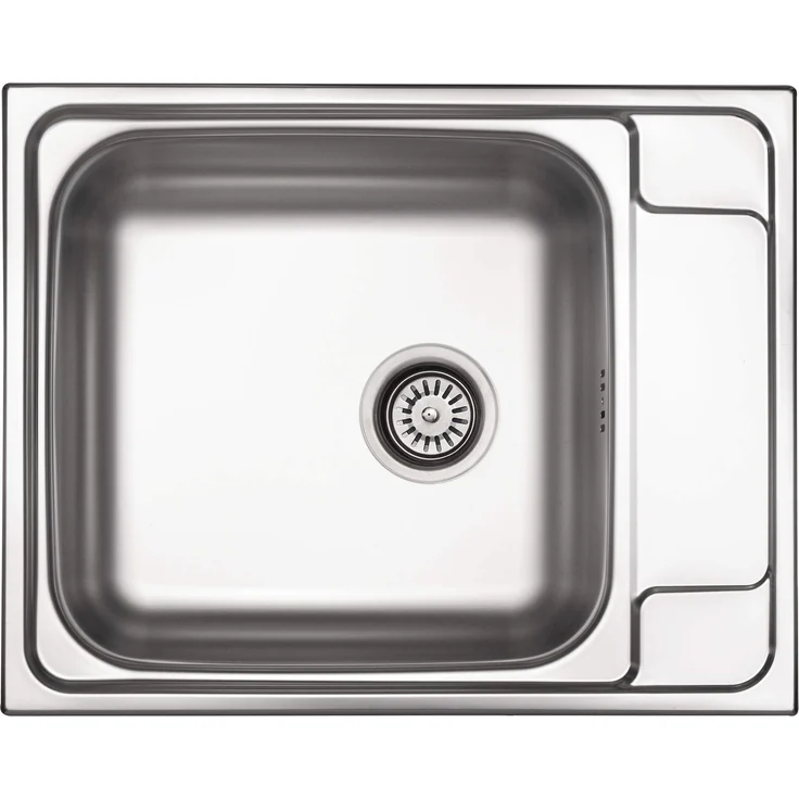 Deante Küchenspüle 1-komorige mit Abtropffläche aus Edelstahl - Hygienisch und modern - Ideal für kleine Küchen