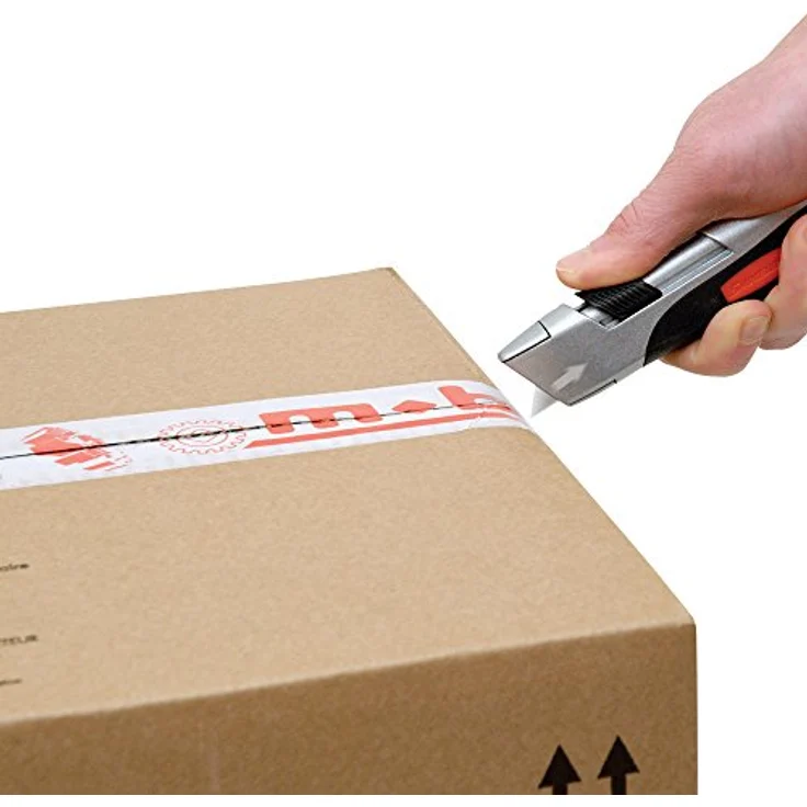 Peddinghaus Cuttermesser TopSecurity 2K Griff, selbsteinziehend, 10x 25 mm, inkl. 5 Ersatzklingen, doppelte Sicherheit, TÜV-GS geprüft – Bild 2