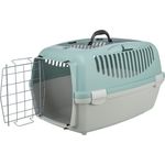 TRIXIE Tiertransportbox Transportbox Capri 3 Open Top hellgrau/salbei für Katzen