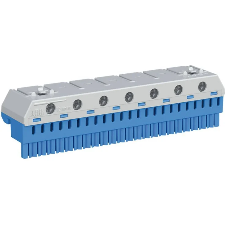 Striebel & John ZK237B Klemmenblock, flexibel bis 25mm² für N-Stromkreise, blau