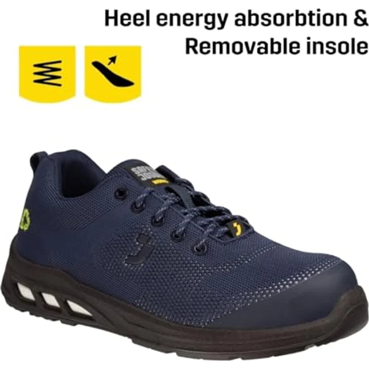 Safety Jogger ECOFITZ S1P LOW, Sicherheitshalbschuh mit Stahlkappe, GRS-recyceltes Material, atmungsaktiv, rutschfest – Bild 5