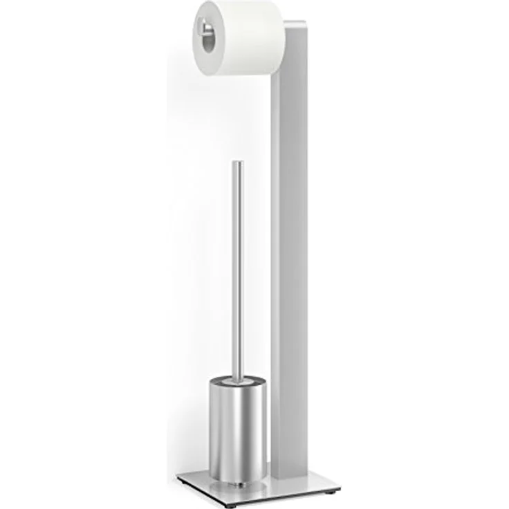ZACK 40417 "ATORE" Toilettenbutler, Edelstahl matt, Silber, 20 x 18 x 72,6 cm – Bild 2