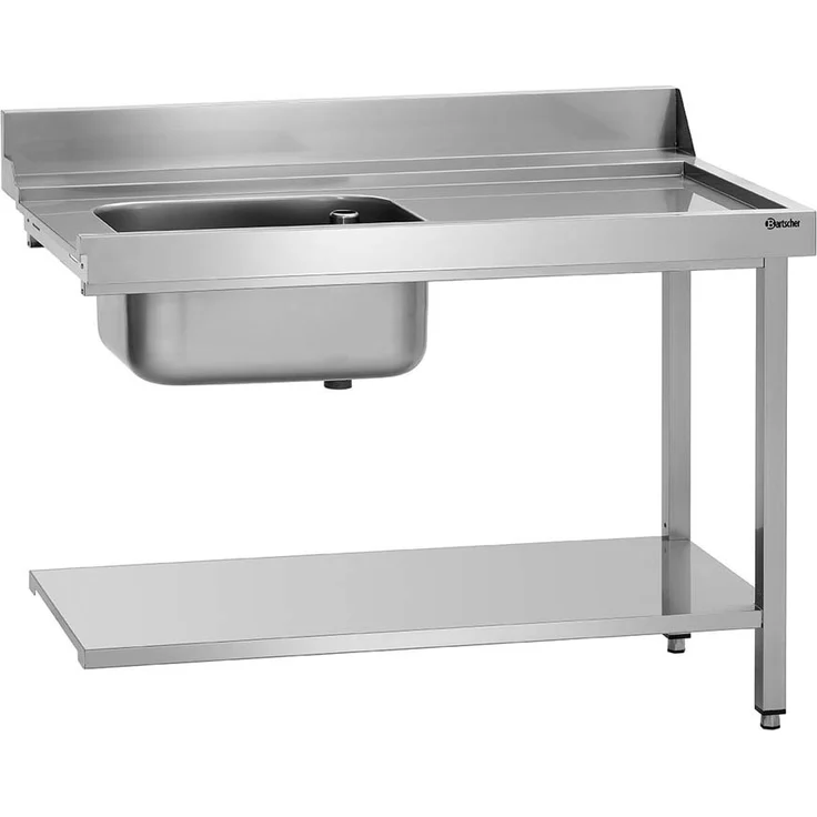 Bartscher Vorabräumung DS-R1B, 1,2 m breit, rechtsseitiger Anbau, mit Spüle