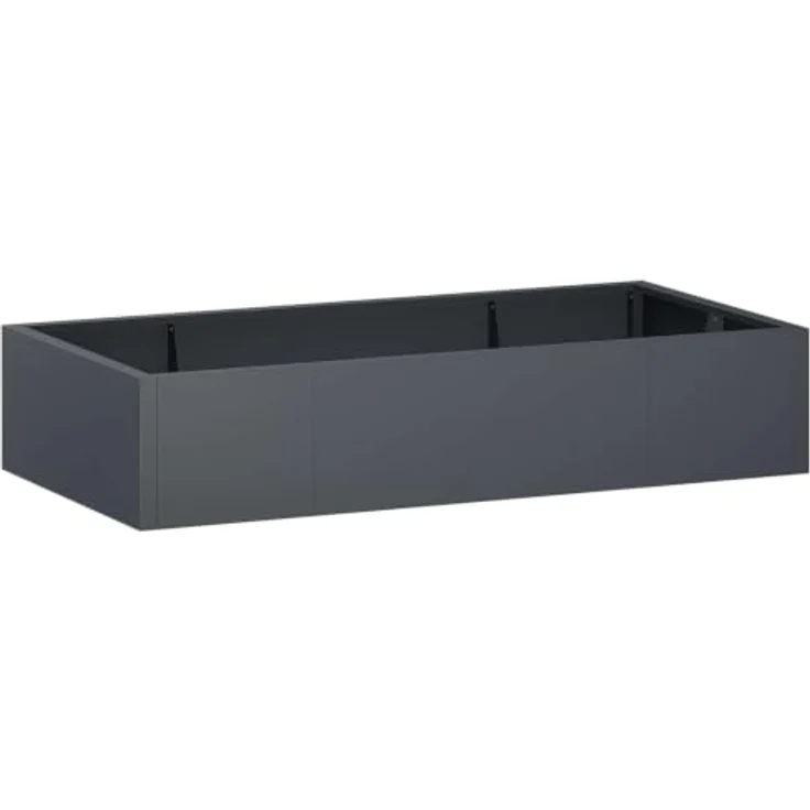 vidaXL Beetumrandung Stützmauer, 6 Stück, 200 x 100 x 30 cm, Wetterbeständige Stahlkonstruktion in Anthrazit, Modulares Design – Bild 1