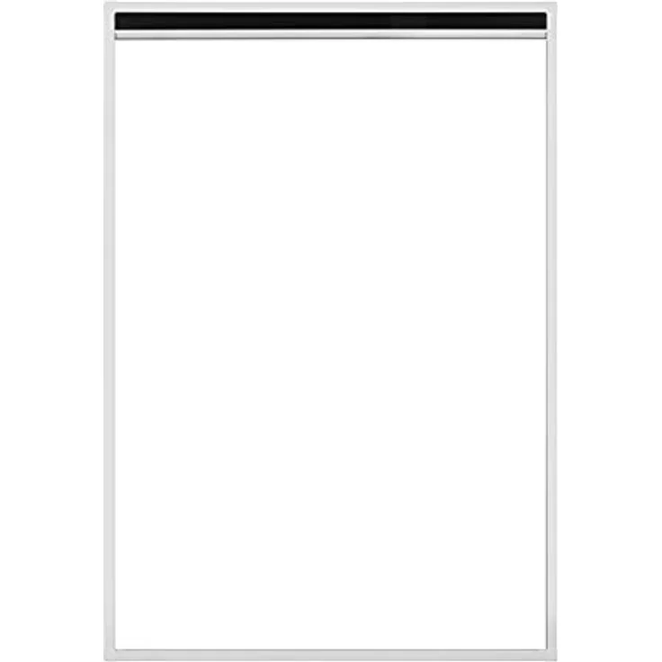 Ventanara® Insektenschutz Dachfensterplissee Fliegengitter Aluprofile Bausatz kürzbar (110 x 160 cm, Dachfensterplissee WEISS) – Bild 3