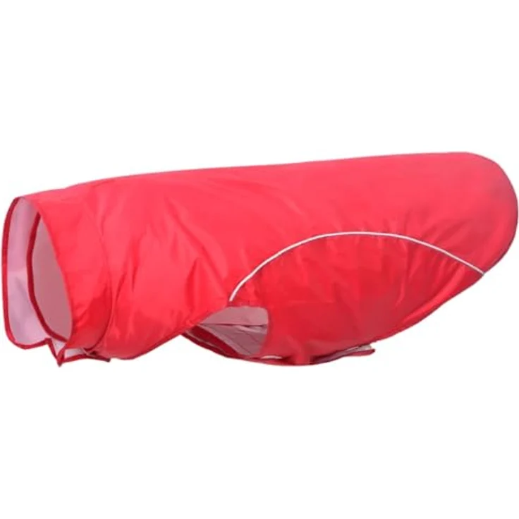 vidaXL Hundemantel Hunde Regenmantel aus Polyester, rot, 3XL mit Reflexstreifen und Klettverschlüssen – Bild 1