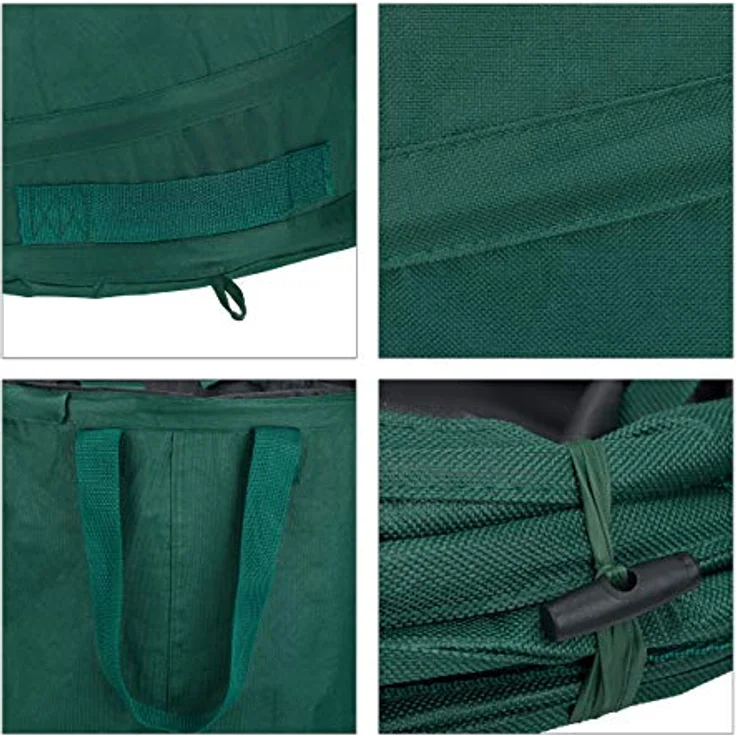 Relaxdays, grün Laubsack selbstaufstellend, 2er-Set, Gartenabfallsack Pop-Up, 120 L, Gartensack selbststehend, 44 cm – Bild 9