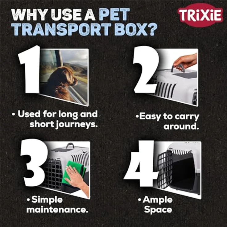 Trixie Katzen- und Hundebox Traveller Capri 3 hellgrau/grau – Bild 4
