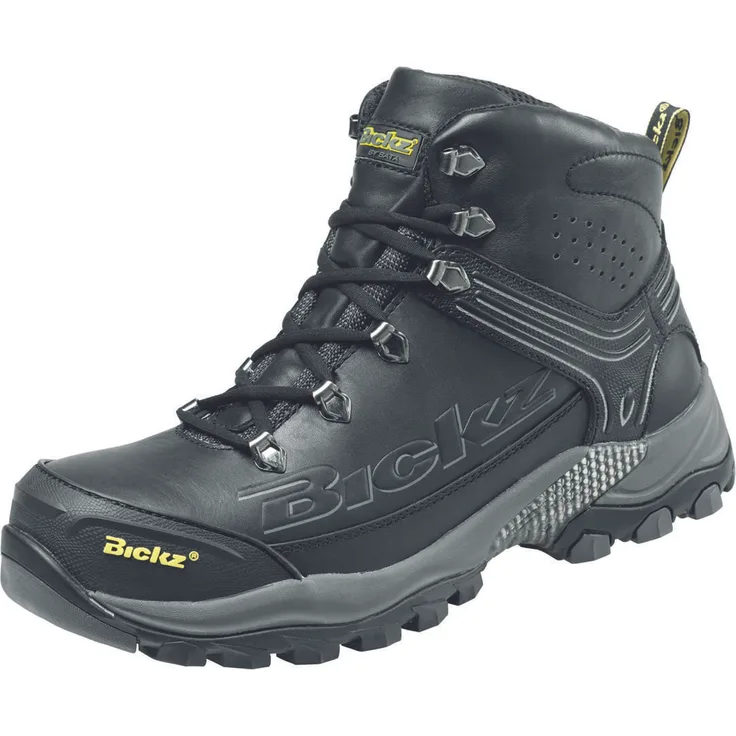 BATA Sicherheits-Schnürstiefel Bickz 204 S3, schwarz, wasserdichtes Vollnarbenleder, Carbonzehenkappe, rutschfeste SRC-Sohle