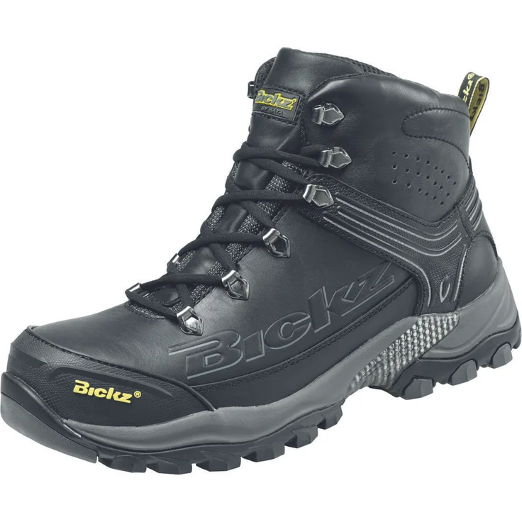 BATA Sicherheits-Schnürstiefel Bickz 204 S3, wasserdichtes Vollnarbenleder, rutschfeste SRC-Sohle, schwarz, Gr. 41
