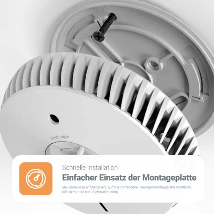 Fire Angel Hitzemelder mit austauschbaren 5-Jahres-Batterien, FA6215-INT (HT-630 Ersatz, neue Generation) – Bild 3