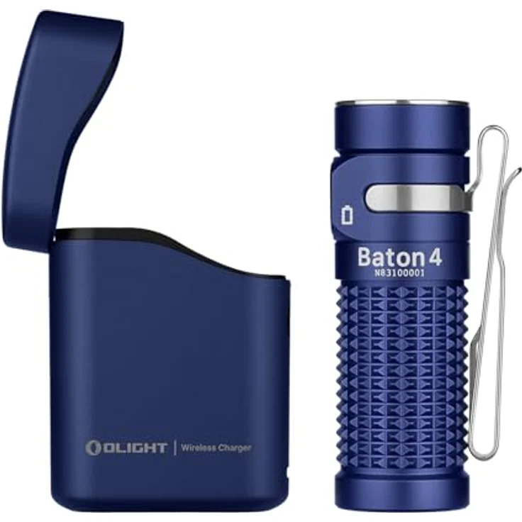 OLIGHT Baton 4 Kit, Mini LED Taschenlampe mit 1300 Lumen, wiederaufladbar mit Ladecase und 5000mAh Akku – Bild 1