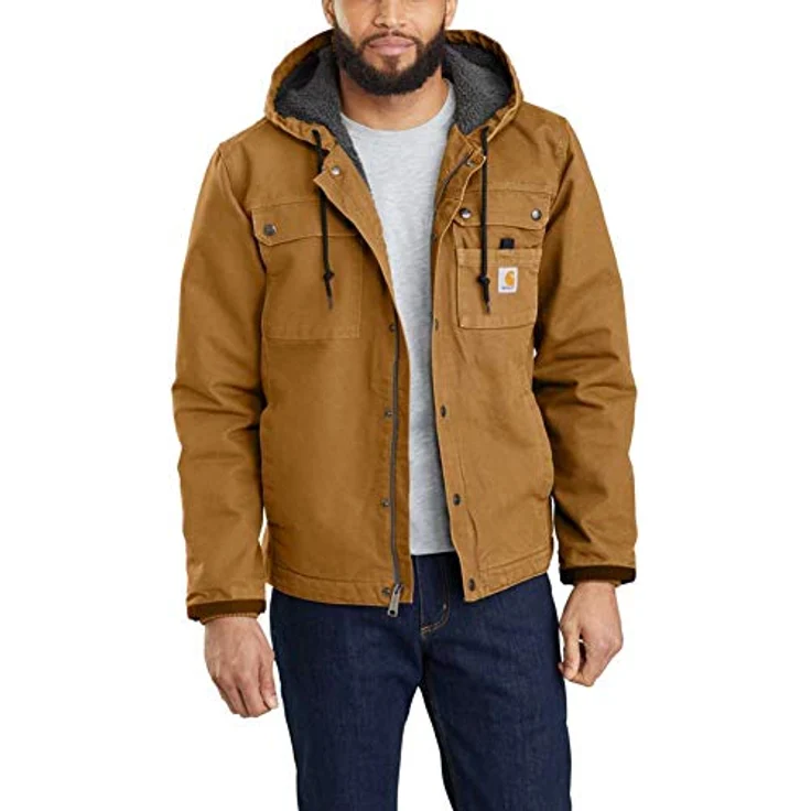 Carhartt Arbeitsjacke Bartlett Jacket mit Kapuze und warmem Futter – Bild 3