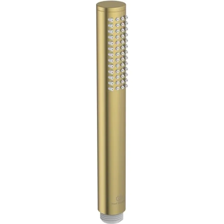 Ideal Standard Idealrain Atelier, Stabhandbrause in Brushed Gold mit Durchflussbegrenzer und kratzfester PVD-Beschichtung