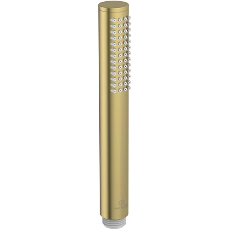 Ideal Standard Idealrain Atelier, Stabhandbrause in Brushed Gold mit Durchflussbegrenzer und kratzfester PVD-Beschichtung – Bild 1