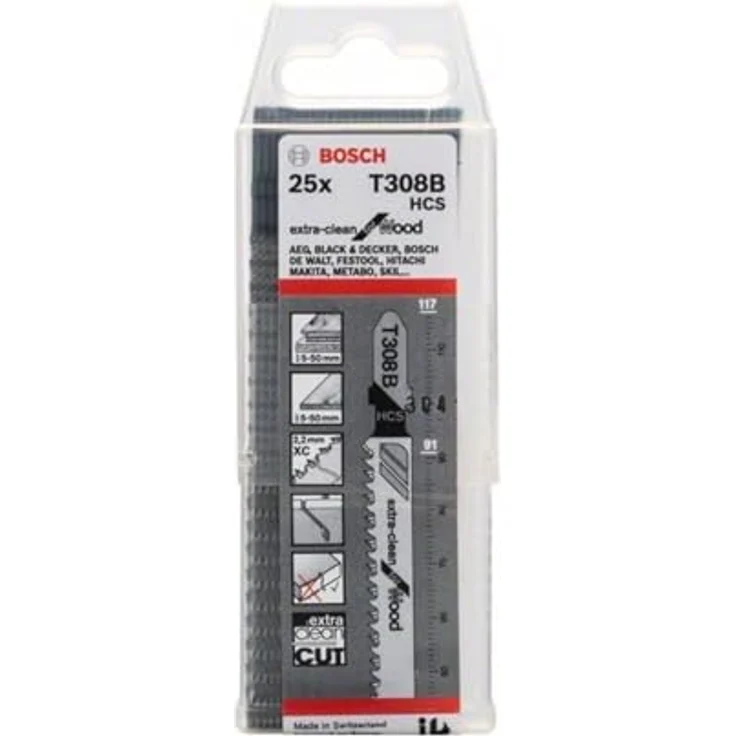 Bosch Professional Zubehör 2 608 663 752 Stichsägeblatt T 308 Säge Sägeblatt – Bild 3