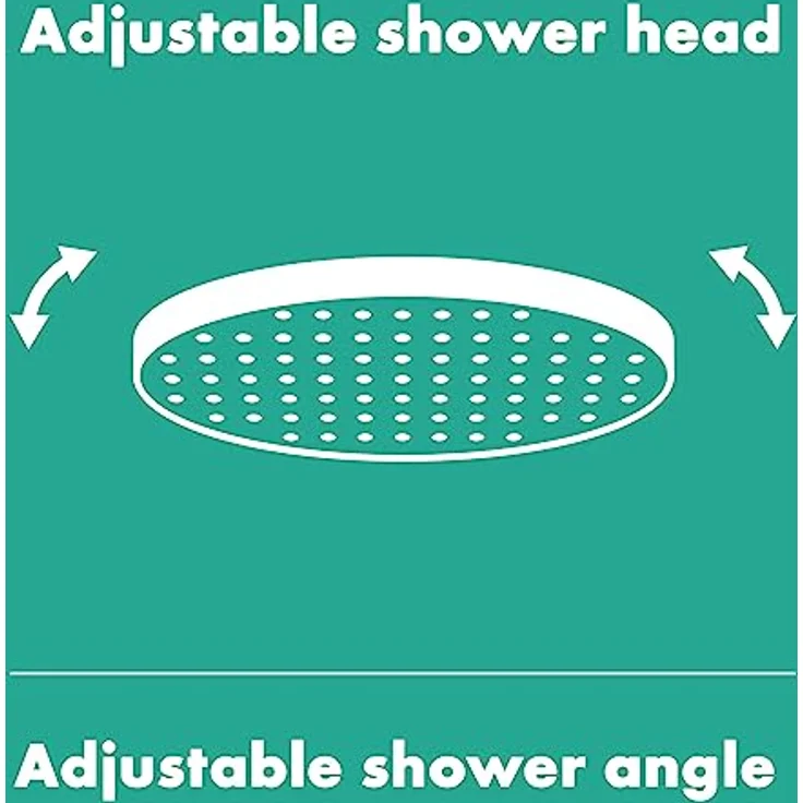 hansgrohe PULSIFY 105 1jet, Kopfbrause in mattschwarz mit PowderRain Strahlart und Kugelgelenk – Bild 4