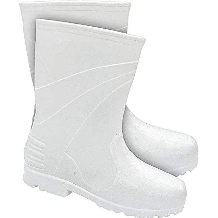 Lemigo Damen Winter Gummistiefel gefüttert weiß Arbeitsschuh wasserdicht – Bild 2