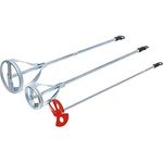 BGS Diy 6840 | Farbrührer- und Mörtelmischer-Satz | 3-tlg. | Rührquirl/Farbmischer