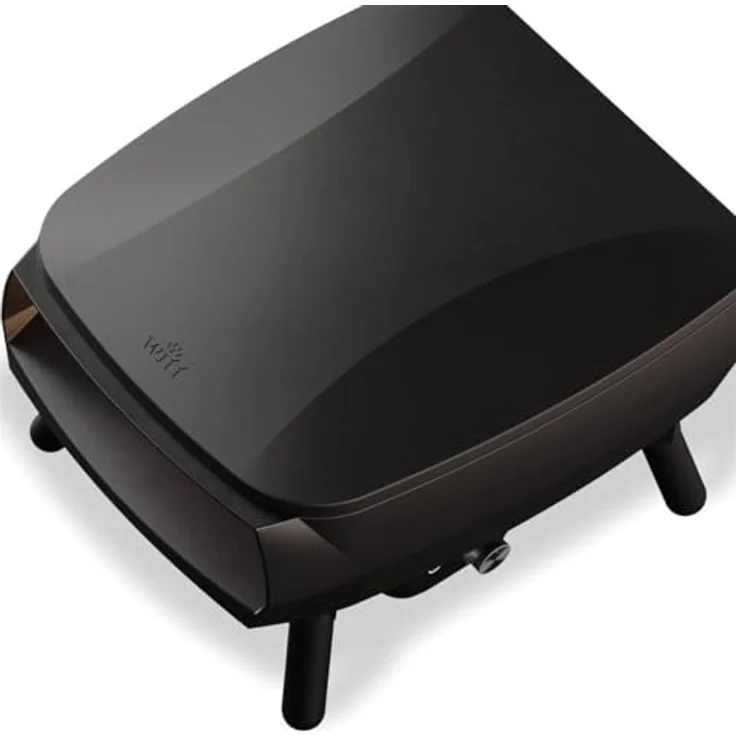 POWERHAUS24 Witt Etna PICCOLO Rotante Pizzaofen, kompaktes Design mit rotierendem Pizzastein und 1 Gas-Brenner in C-Form, Farbe: Black – Bild 4