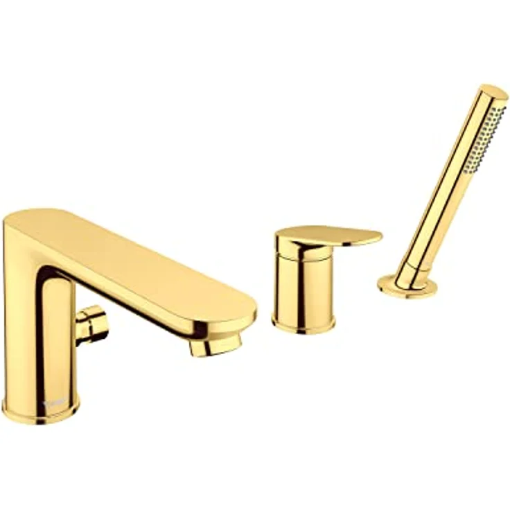 Duravit Wave 3-Loch Wannenarmatur, Ausladung 200 mm, elegante Standmontage mit Keramikkartusche, WA52600000 – Bild 4