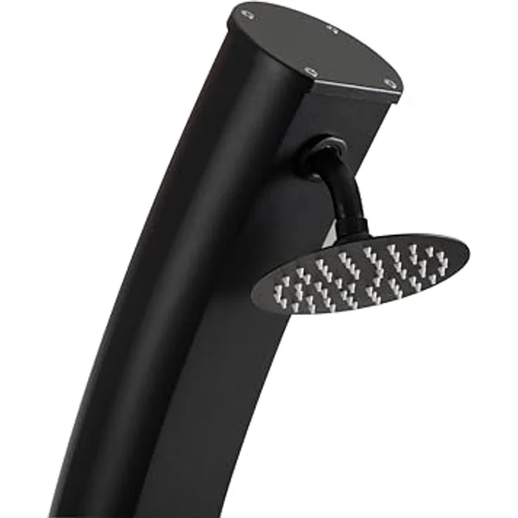 Steinbach Solardusche "Compact", 25 l Aluminiumtank, Kalt-Warmwasser Drehventil, platzsparend, 15,40 x 15,70 x 221,40 cm – Bild 3