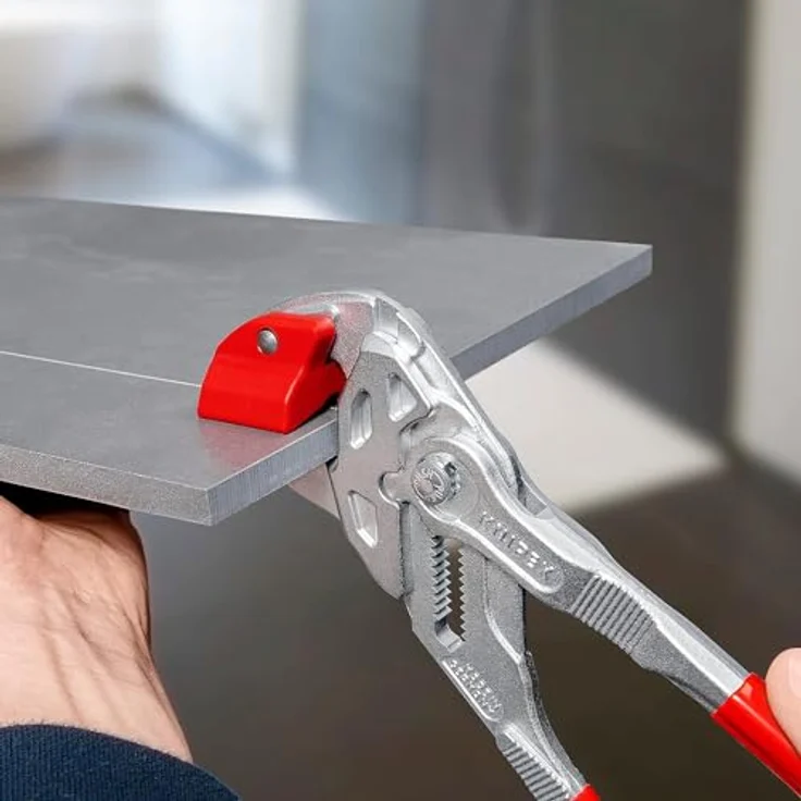 KNIPEX 91 13 250 Fliesenbrechzange mit Kunststoff überzogen verchromt 250 mm – Bild 4