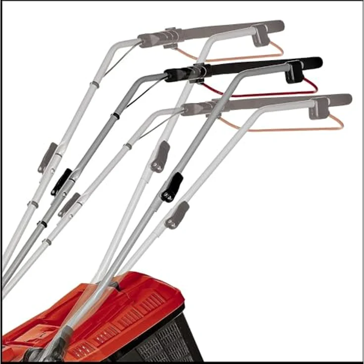 Einhell Akku-Rasenmäher 'GE-CM 36/36 Li M Kit', mit 2x 18V 4,0 Ah Akkus und Ladegeräten, bis 400 m², bürstenloser Motor, 36 cm Schnittbreite, Mulchfunktion, höhenverstellbarer Führungsholm – Bild 8